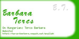 barbara tercs business card